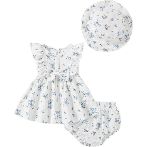 Vibebox Baby Girl Dresses Toddler Summer Princess Dress Clothes 0-18 Months