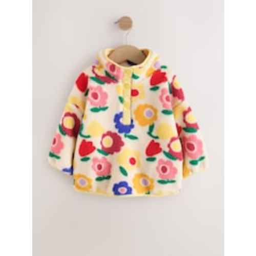 Yellow Flower Half Zip Fleece (9-12mos)