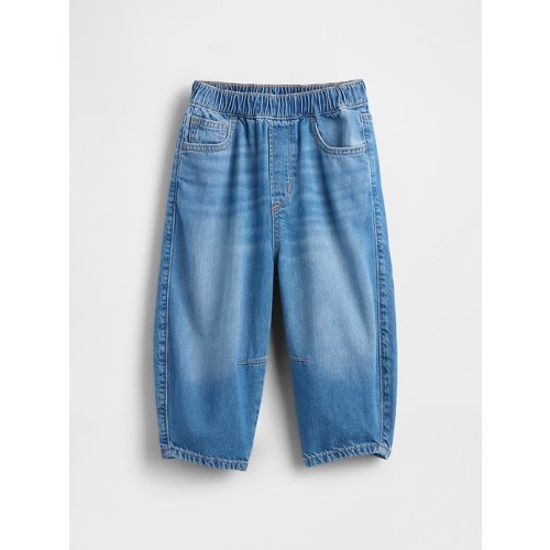 Baby & Toddler Pull-on Barrel Jeans