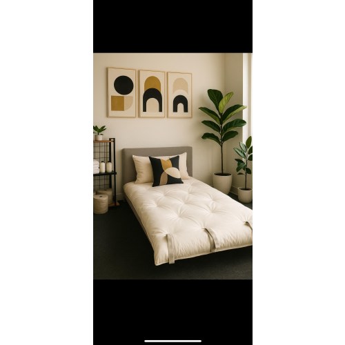 Hand Crafted Queen Wool Mattress Topper with Pillows – Chemical Free
