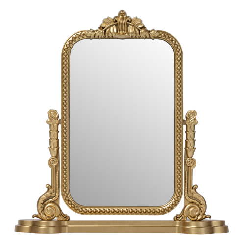 Mainstays Ornate Tilting Gold Tabletop Mirror