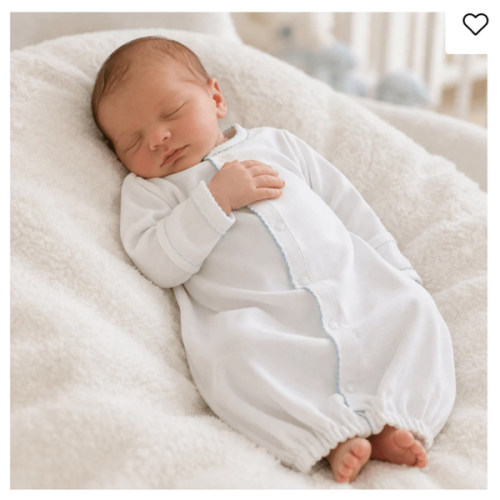 Magnolia Baby Boy Essentials White Converter with Blue Trim