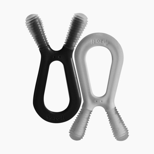 ZoLi BUNNY Teether (2 Pack) - Grey & White