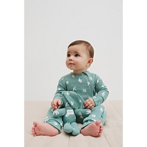Bluegum Bird Organically Grown Cotton Waffle Jumpsuit - Jumpsuits & Bodysuits | Country Road