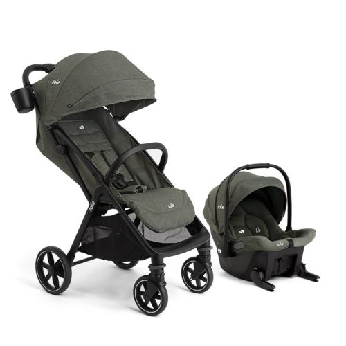 Joie Nutmeg Travel System and Mint Infant Car Seat - Forest