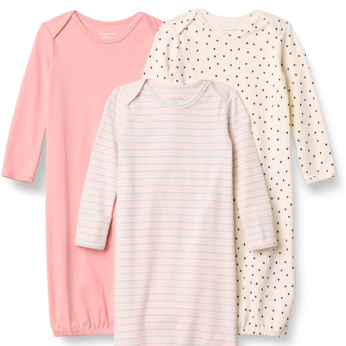 Amazon Essentials Unisex Babies' Long Sleeve Cotton Sleeper Gown