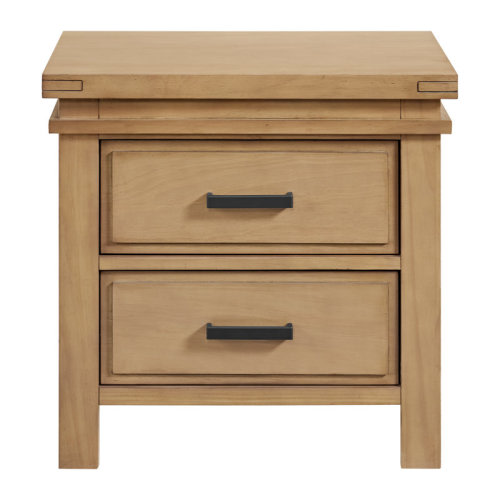 SOHO BABY Mystic 2-Drawer Nightstand - Honey Wood | Wayfair