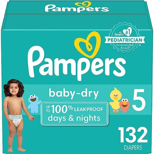 Pampers Baby Dry Diapers Size 5 132 Count - Size 5 (132 Count)