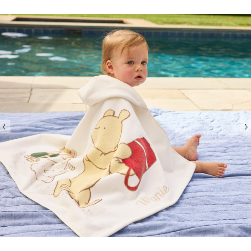 Disney's Winnie the Pooh Baby Beach Hooded Towel UPF 50+
