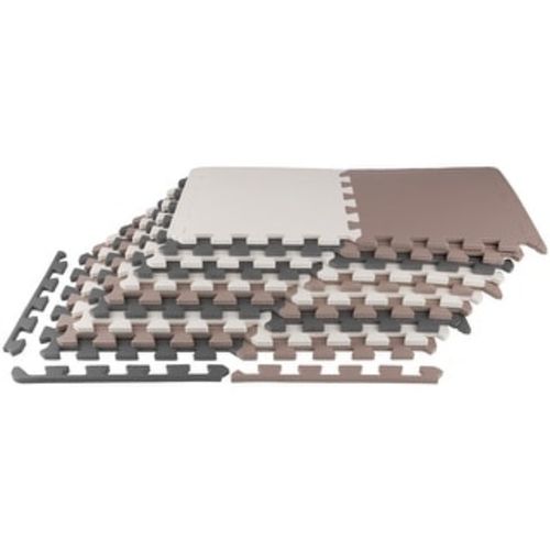 Puzzle Mat EVA Foam Floor Tiles 20-Pack - 20 SQFT Multicolor Exercise Mat or Play Mats - Interlocking Floor Mats by Stalwart