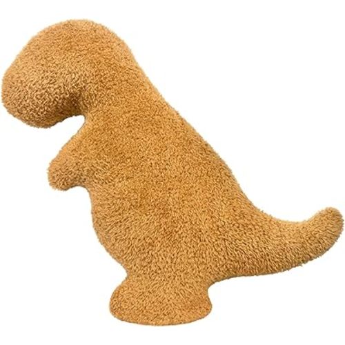 Dino Nuggets Pillow Plush, Dinosaur Chicken Plush Nuggets Pillow for Funny Birthday Gifts, Cute Funny Stuffed Anima for Boy and Girl, Dinosaur Gifts for Kids Teens and Adults (Tyran Rex, Small)