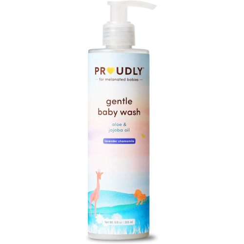 PROUDLY Gentle Baby Wash by Gabrielle Union & Dwyane Wade, for Black & Brown Babies & Dry, Sensitive Skin, Tear-Free, pH Balance, Lavender Chamomile
