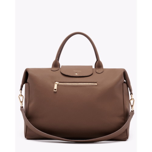 Milana Carryall | Designer Baby Bag - Vegan Leather - Sand – Neuwborne the label