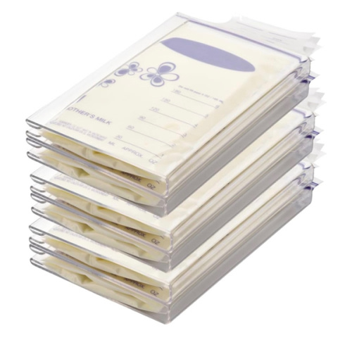 6-Pack Freeze Flat Breast Milk Storage Bag |Breastmilk Freezer Flattener Kit Make Mother's Milk Bags Organizer Even to Save Refrigerator Space | Fit 3 4 5 6oz
