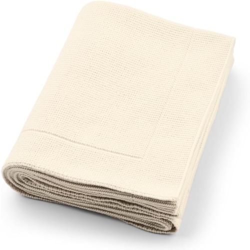 Knitted Organic Cotton Baby Blanket- Swaddle Blanket, 30" x 40" Soft Receiving Blanket for Newborn