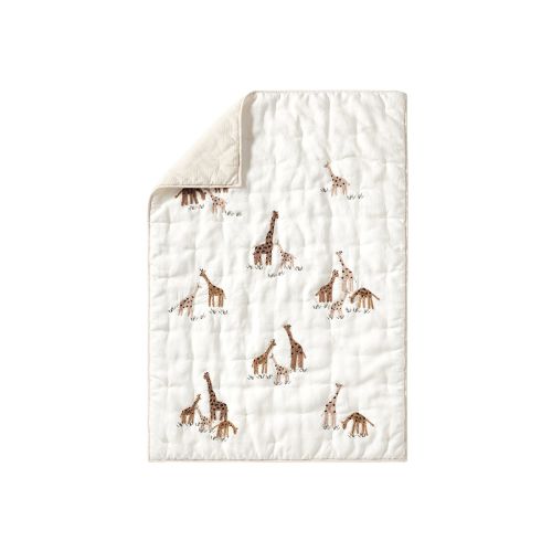 Goldie Giraffe Baby/Toddler Quilt, Ivory Multi
