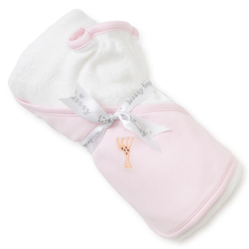 Sophie la girafe Pink Hooded Towel & Mitt Set