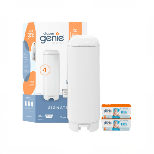 Diaper Genie Signature Gift Set, White