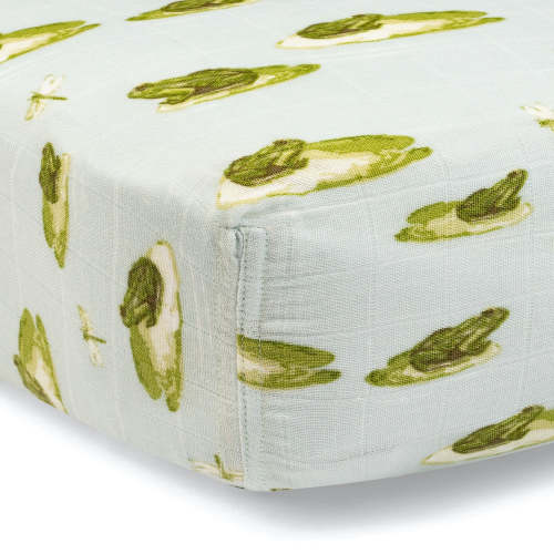 Leapfrog Bamboo Muslin Fitted Crib Sheet