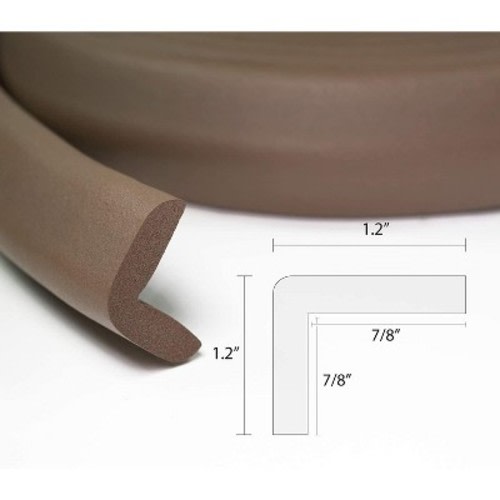 Kidkusion - Edge Cushion, Color: Brown, Size: 24ft