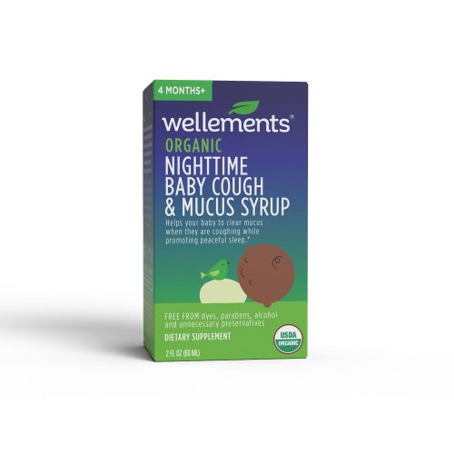 Wellements Organic Night Time Baby Cough & Mucus Syrup, 2 fl oz