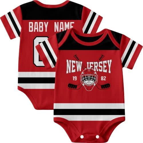 KREDE Baby Clothes Custom Name Number Short Sleeves for Baby