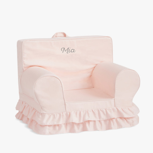 Anywhere Chair®, Dusty Blush Ruffle Slipcover Only
