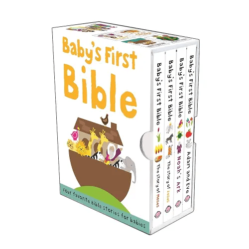 Baby's First Bible Boxed Set: The Story of Moses, The Story of Jesus, Noah's Ark, and Adam and Eve (Bible Stories)