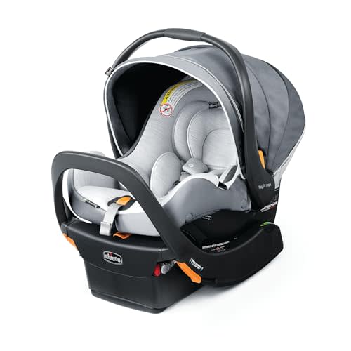 Chicco KeyFit Max Zip ClearLux Rear-Facing Infant Car Seat and Base | Verona/Grey, 4-30 lbs, infant car seat, merino wool, GREENGUARD Gold, zip privacy shield, Chicco compatible