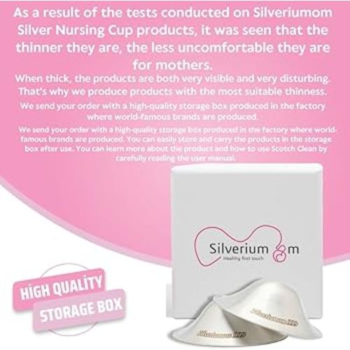 Silveriumom The Original Silver Nursing Cups - Nipple Shields for Nursing Newborn - 100% Pure 999 and Handmade - Nipple Covers Breastfeeding (Trilaminate Silver XL) : Amazon.com.au: Baby