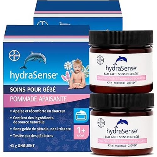 hydraSense Baby Care Soothing Rub – Gently Soothes & Comforts, Petrolatum-free, Non-irritating, Made with Naturally Sourced Ingredients Eucalyptus, Lavender & Chamomile, Pediatrician Tested (2x43g)