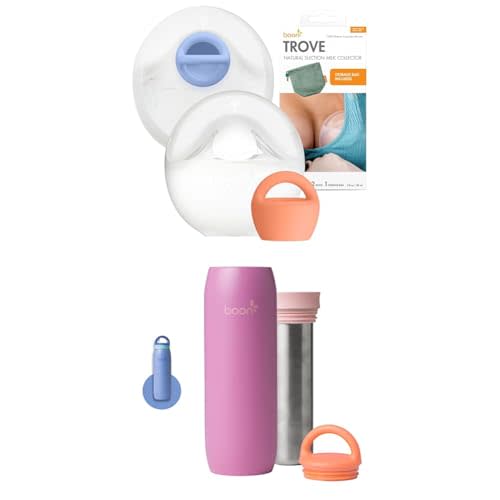 Boon Trove and Frosh Lactation Bundle - Breastfeeding Travel Essentials Includes Trove Silicone Manual Breast Pump and Frosh Portable Stainless Steel Breastmilk Chiller - Keeps Milk Cold for 17 Hours*