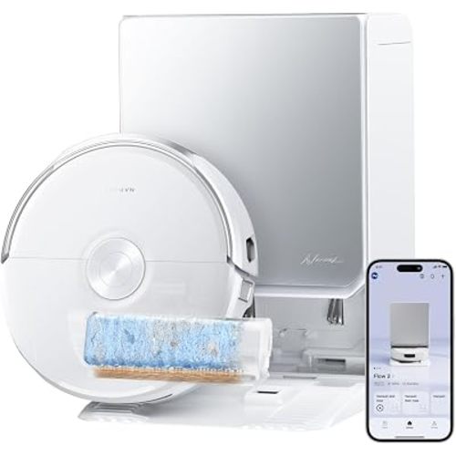 NARWAL Flow 2 Robot Vacuum and Mop Combo, 31000Pa, FlowWash Mop, White