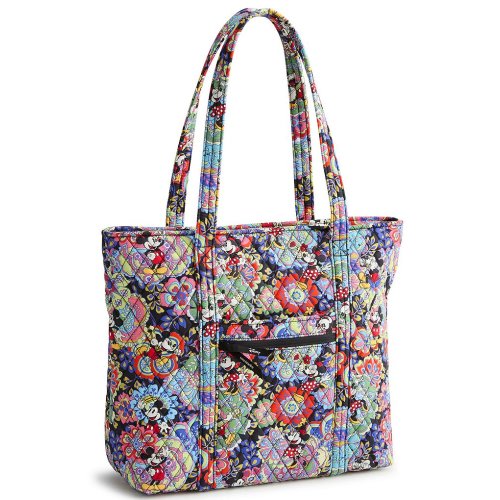 Vera Bradley Mickey & Minnie Petal Multi Collection Original Vera Tote Bag