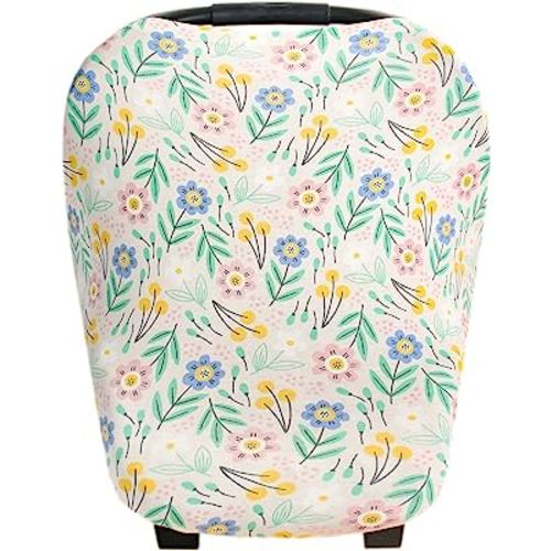 Copper Pearl Multi-Use Cover: Car Seat Covers, Nursing Cover, and Stroller Cover for Sun - Stretchy Fabric, All-Season Use, Stylish Designs, Easy Access for Moms - Clara