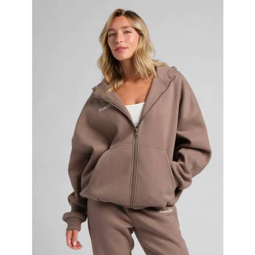 Cloud Zip Hoodie - Mega | Slouchy Zip Up Sweatshirt