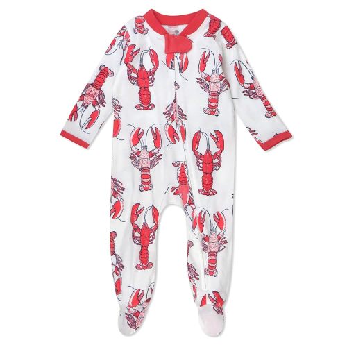 HonestBaby Baby Celebration Sleep & Play Footed One-Piece Pajama Sleeper 100% Organic Cotton