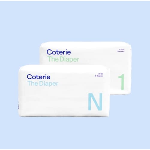 Coterie Diapers NB-3 (option to bundle with wipes)