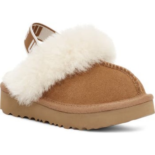 Funkette Water Resistant Genuine Shearling Trim Clog, 6 M