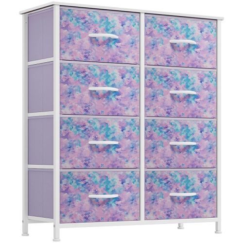 YITAHOME Fabric Dresser Drawer, Tall Storage with 8 Drawers, Dresser & Chest of Drawers, Storage Drawer Organizer for Closet, Living Room, Closets