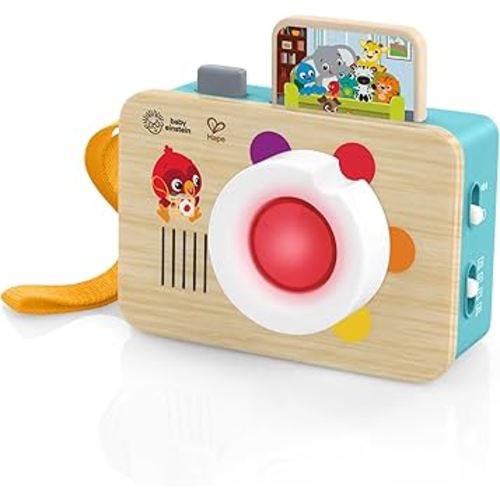 Baby Einstein + Hape Learning Lens Toy Camera for Pretend Play, Ages 6 Months and Up