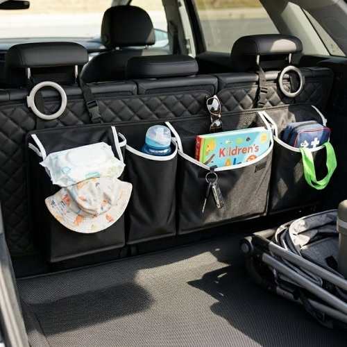 Rebrilliant Waterproof Car Trunk Hanging Organizer with 4 Divided Storage Pockets | Wayfair
