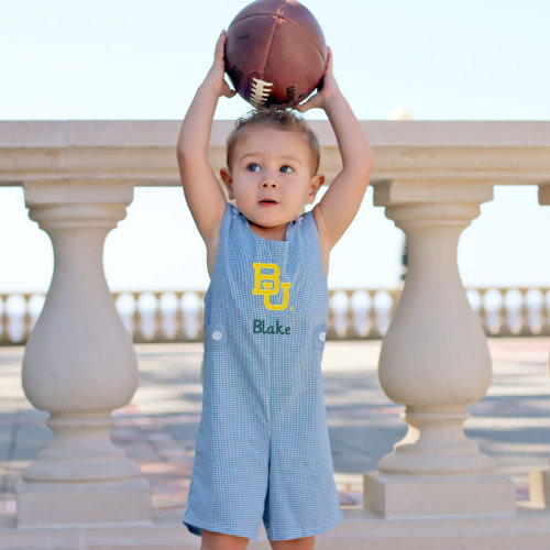 Baylor Embroidered Hunter Green Jon Jon