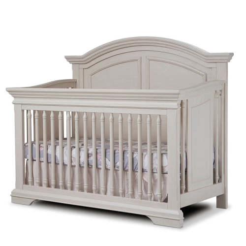 Fawn Baby Glacier Arched Crib in Brushed Ivory