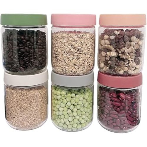 Premium 16oz Borosilicate Glass Jars With Airtight Lids (6 Pack) - Freezer To Oven Safe - Perfect For Soups, Meal Prep & Pantry Storage