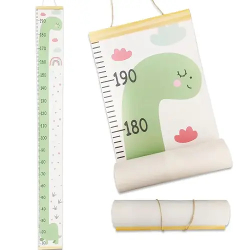 Dinosaur Height Chart for Kids, Dino Wall Decals, Outivity Growth Chart for Kids, Child Height Wall Chart Dinosaur