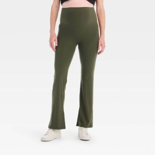 High-Rise Over Belly Slit Flare Maternity Leggings - Isabel Maternity by Ingrid & Isabel™