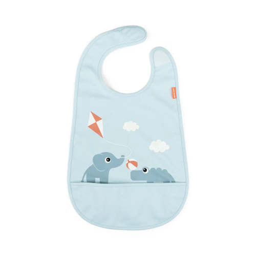 Done by Deer Velcro Bib Playground - Blue