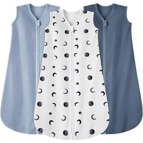 Baby Sleep Sack 6-12 Months，0.5 TOG Wearable Blanket for baby 100% Cotton