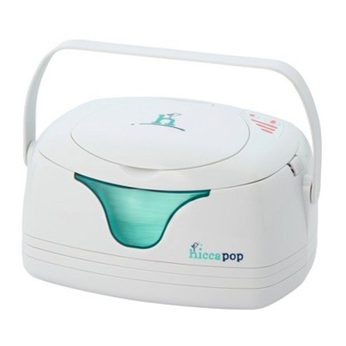 hiccapop Portable Wipe Warmer with Two Charging Bases - White